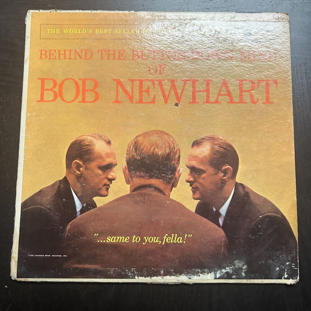 BOB NEWHART Behind the Button Down Mind ~ 1961 Comedy Vinyl Record